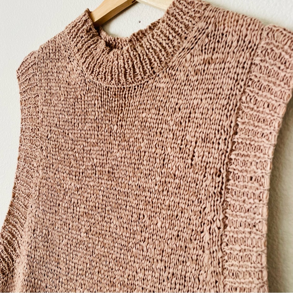 Rodebjer MEDIUM Chaima Knit Vest Dress in Faded Terracotta - Picture 5 of 9